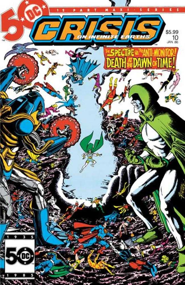 Crisis On Infinite Earths #10 (of 12) Facsimile Edition Cover B George Perez Foil Variant