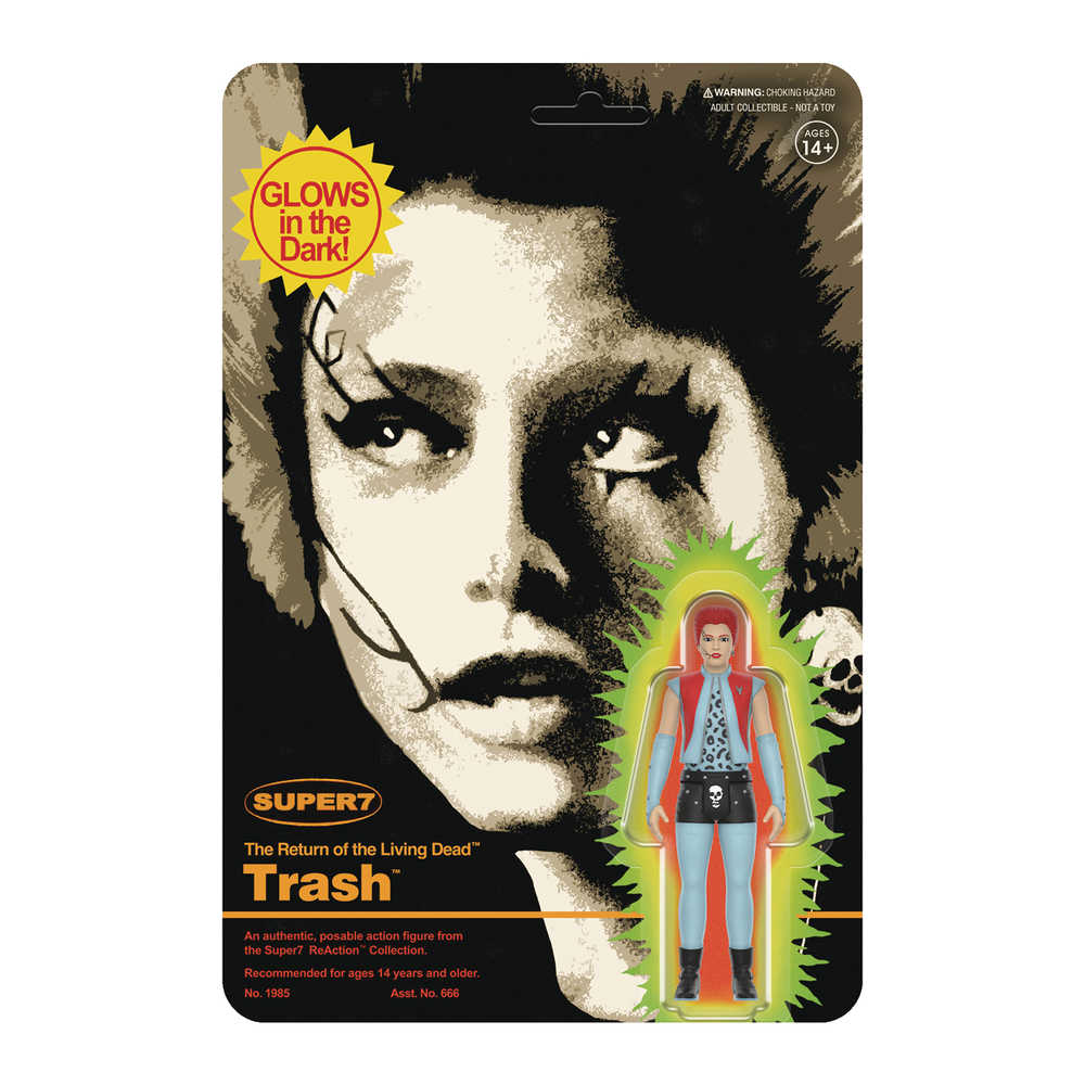 Return Of The Living Dead Reaction Wv4 Trash Glow Action Figure (