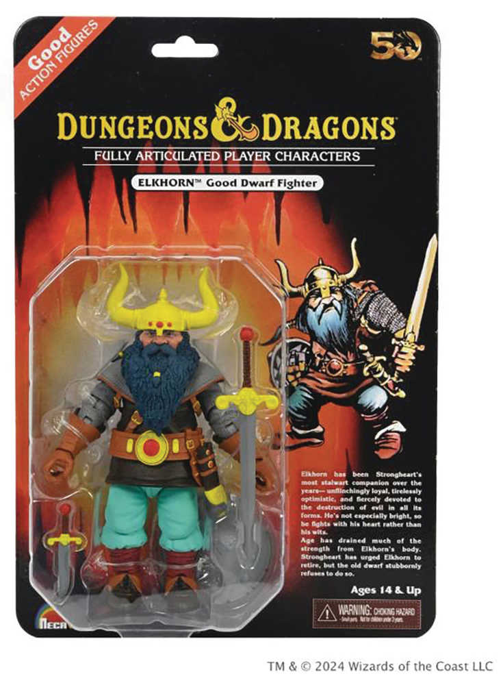 Dungeons & Dragons 50th Anniversary Elkhorn On Blister Card 7in Action Figure