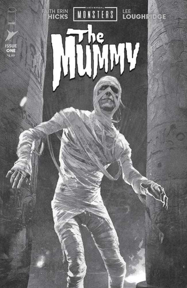 Universal Monsters: The Mummy (2025) #1 (of 4) Cover D Joshua Middleton Classic Horror B&W 1:25 Variant