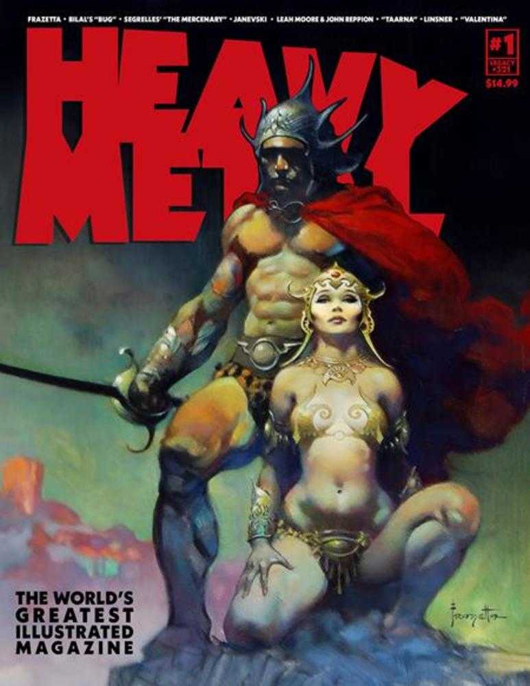 Heavy Metal Magazine (2025) #1 Cover B Frank Frazetta (Mature)