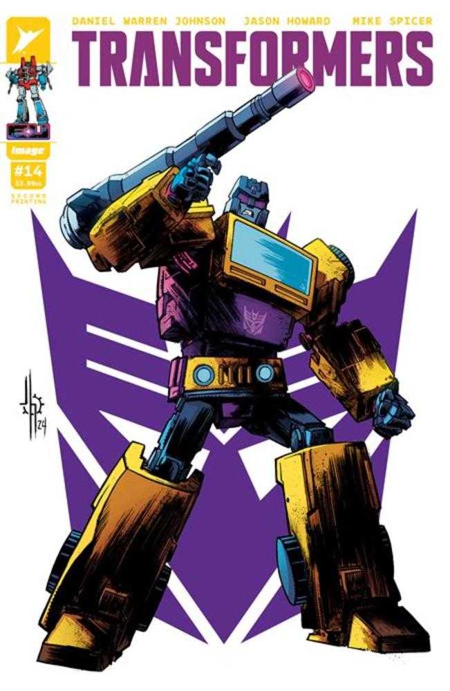 Transformers (2023) #14 (2nd Print) Cover B Jason Howard Decepticon Swindle Variant