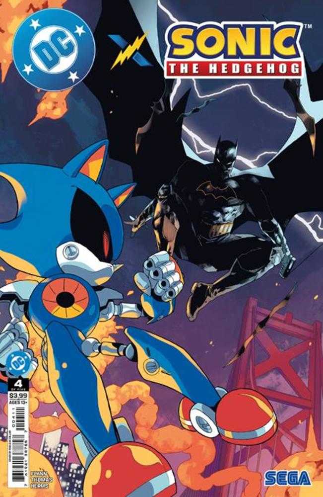 DC X Sonic The Hedgehog (2025) #4 (of 5) Cover A Pablo M Collar