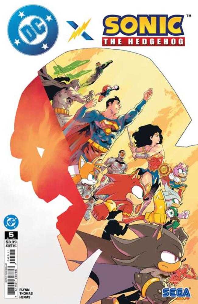 DC X Sonic The Hedgehog (2025) #5 (of 5) Cover A Pablo M Collar