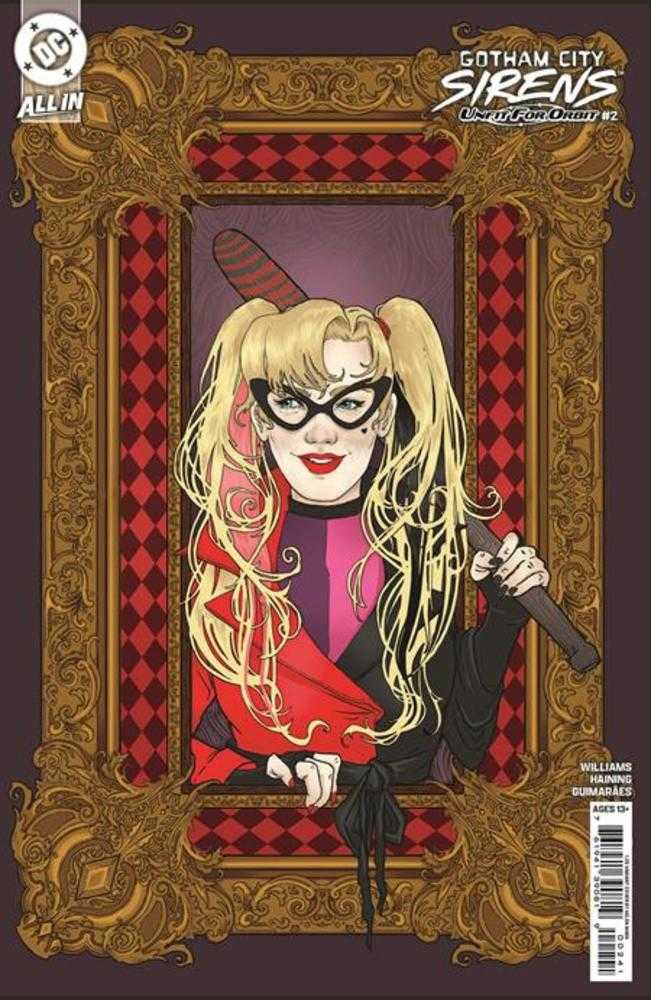 Gotham City Sirens: Unfit For Orbit (2025) #2 (of 5) Cover E Helen Mask 1:25 Variant