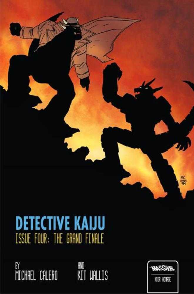 Detective Kaiju #4 (Of 4) Cover B Michael Calero Noir Homage
