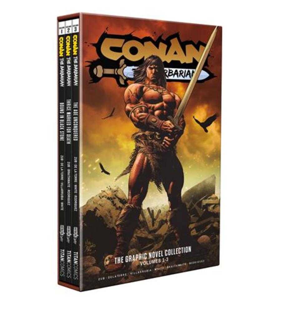 Conan The Barbarian Vol 1-3 TPB Slipcase Set Regular Edition Mike Deodato (Mature)
