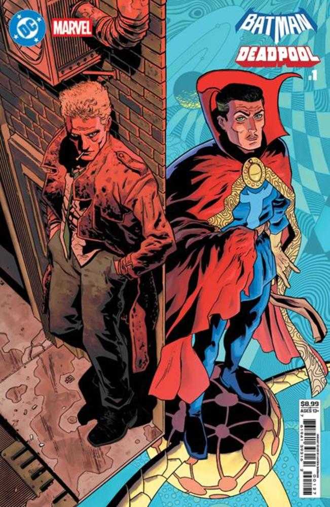 DC Marvel Batman Deadpool #1 (One Shot) Cover P Hayden Sherman Constantine Dr Strange Card Stock Variant