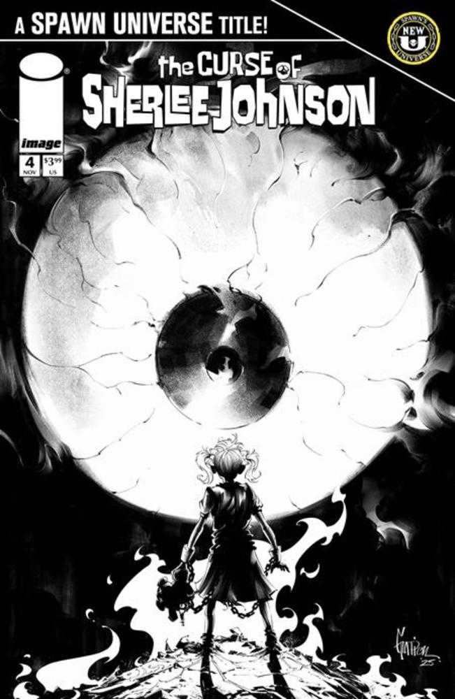Spawn The Curse Of Sherlee Johnson #4 Cover C Jonathan Glapion Black & White Variant
