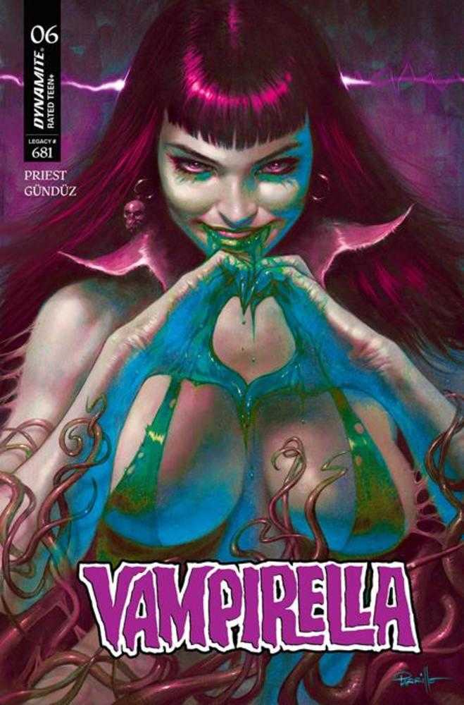 Vampirella (2025) #6 Cover O Lucio Parrillo Ultraviolet Virgin FOC Bonus Variant