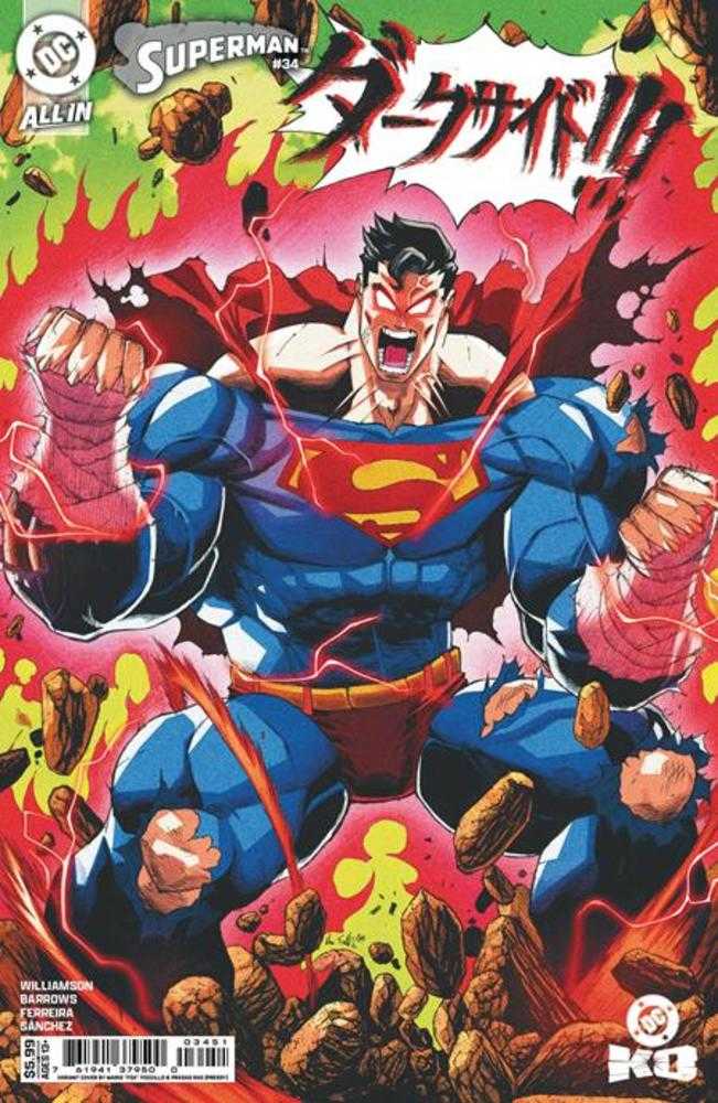Superman #34 Cover E Mario Foccillo Card Stock Variant (DC K.O.)