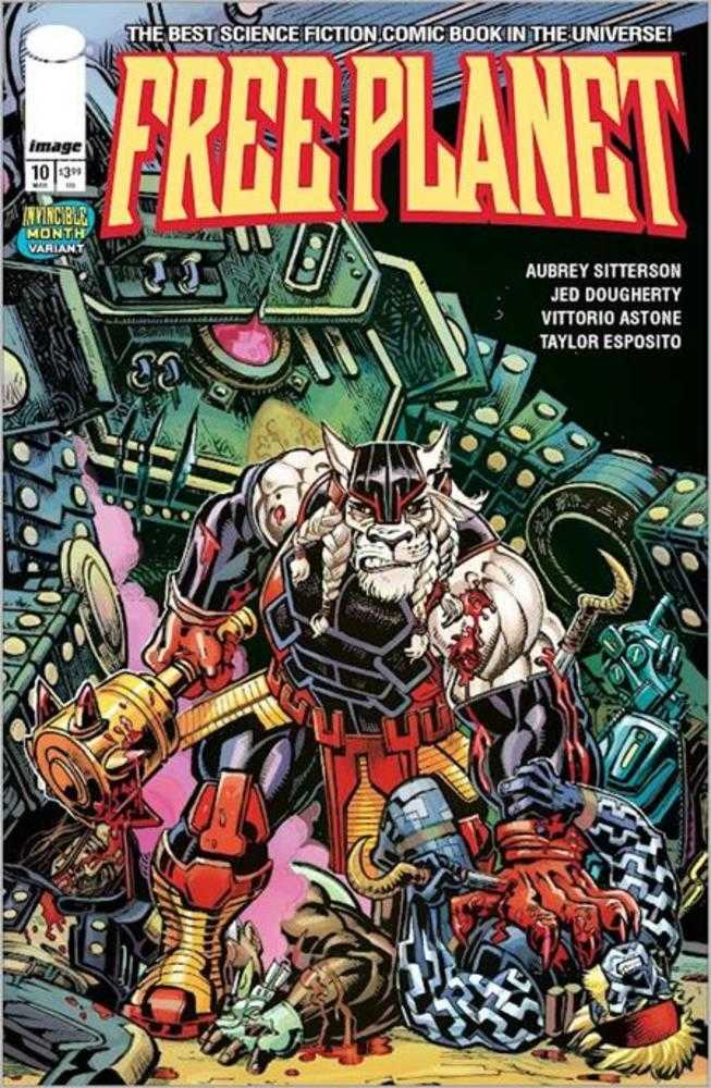 Free Planet #10 Cover C Jed Dougherty Invincible Team Up Variant