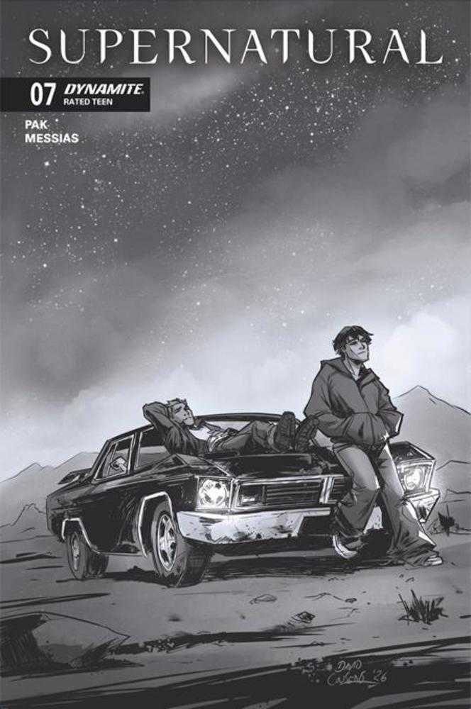 Supernatural #7 Cover G David Cousens 1:10 Line Art Variant