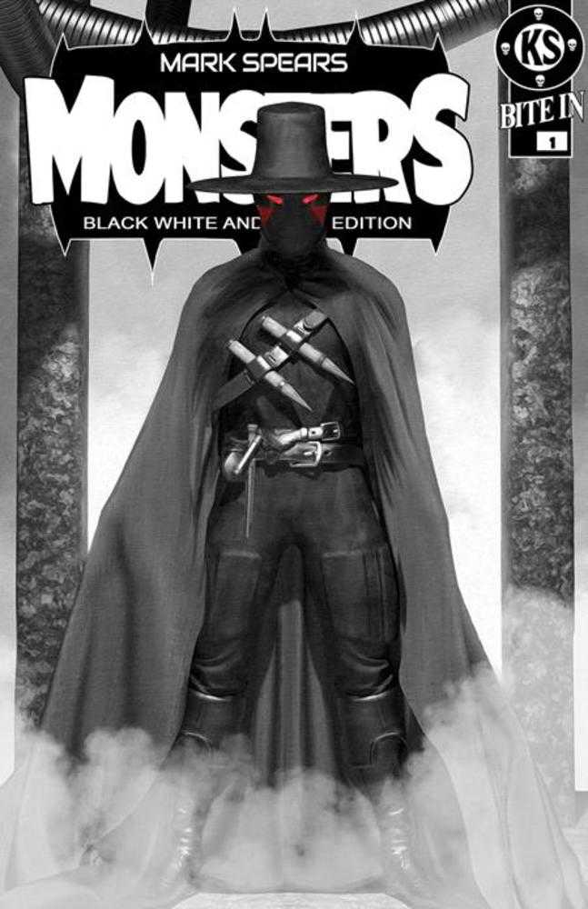 Mark Spears Monsters #1 (7th Print) Black White & Dead Edition Cover D Mark Spears Absolute Batman #1 Homage Variant