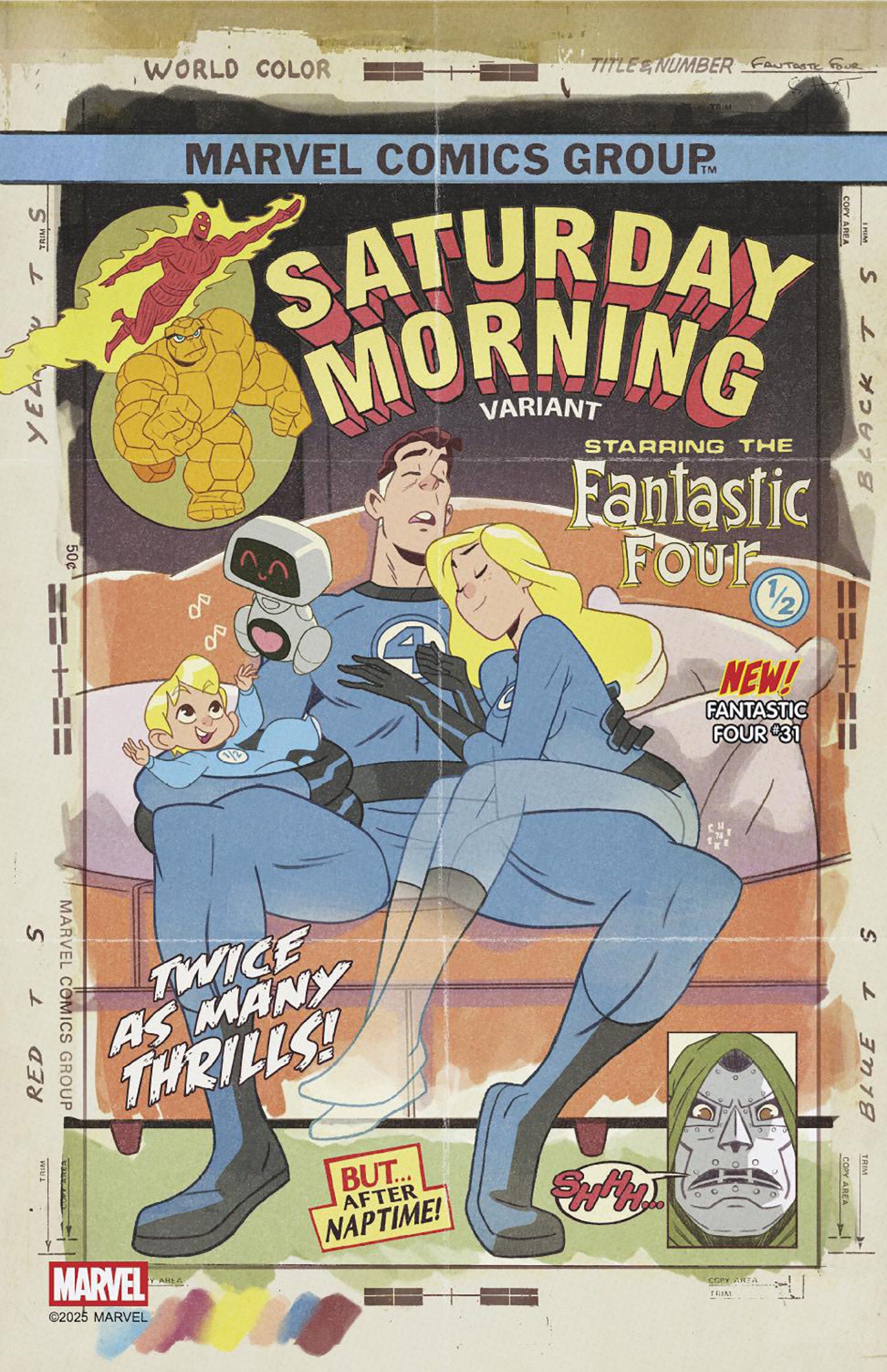 Fantastic Four (2022) #31 Sean Galloway Saturday Morning Variant