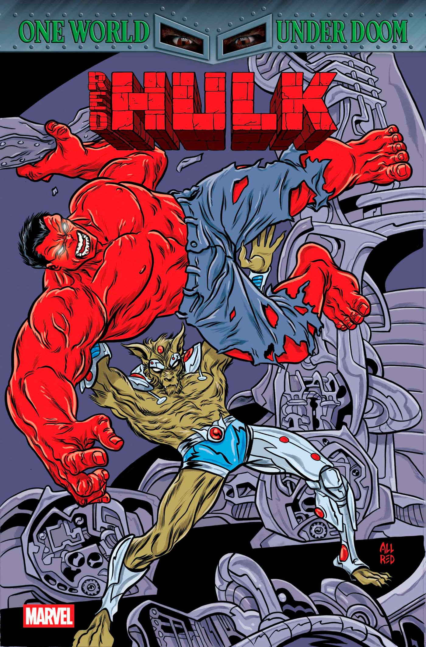 Red Hulk (2025) #6 Mike Allred Retrovision Variant