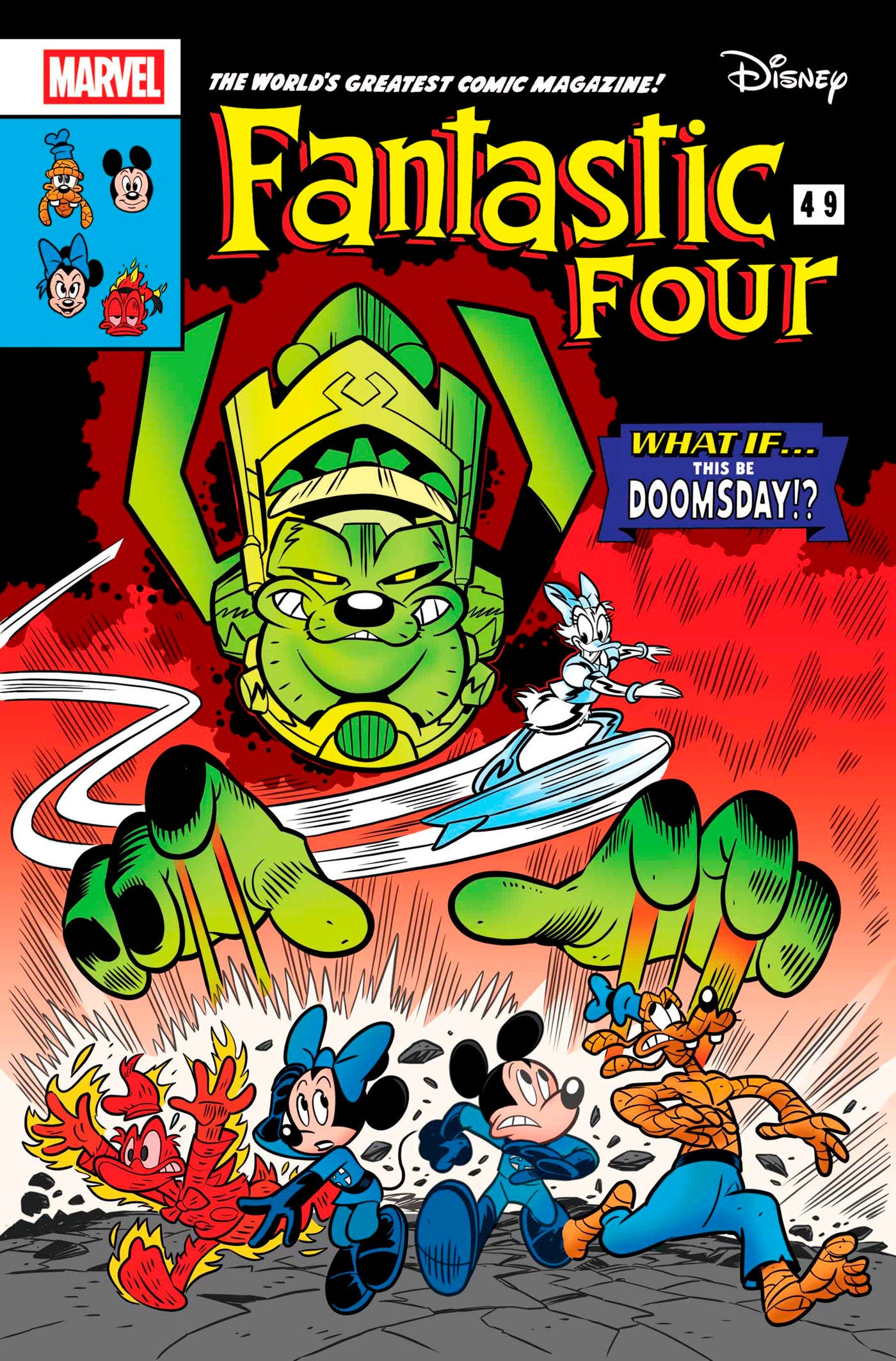 Fantastic Four (2025) # 1 Lorenzo Pastrovicchio Disney What If? Fantastic Four Homage Variant