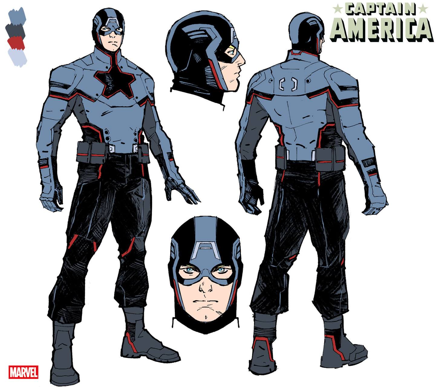 Captain America (2025) #2 Valerio Schiti 1:10 Design Variant