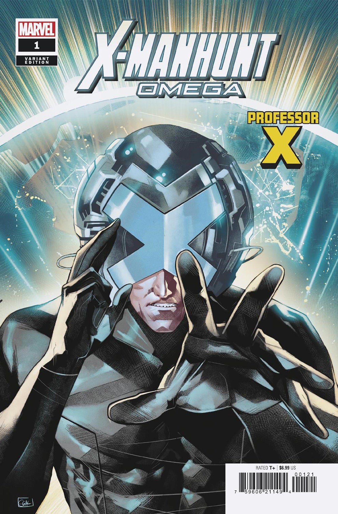 X-Manhunt Omega (2025) #1 Edwin Galmon Professor X Variant
