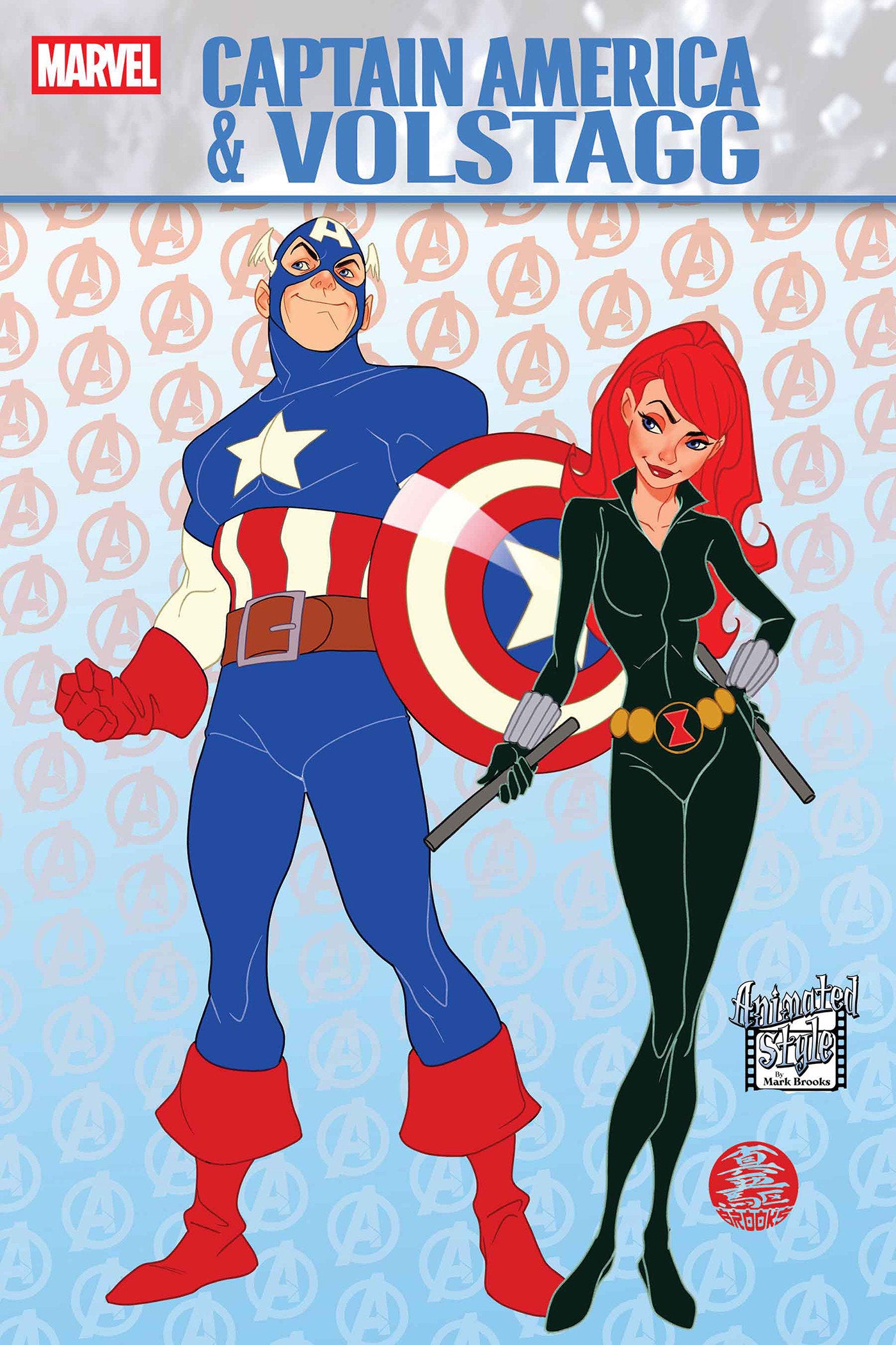 Captain America & Volstagg (2025) #1 Mark Brooks Animated-Style Variant