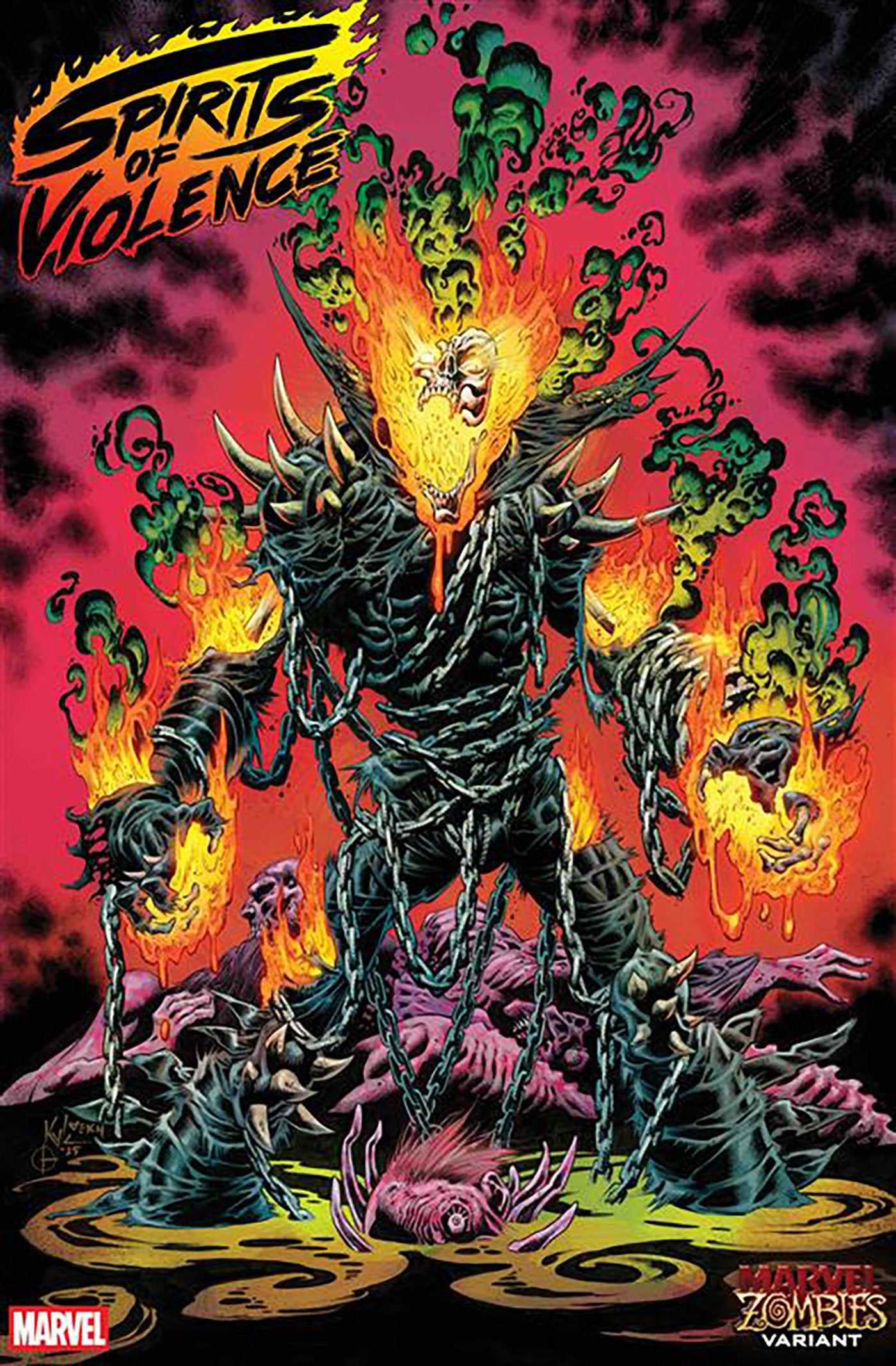 Spirits Of Violence #1 Kyle Hotz Marvel Zombies Variant