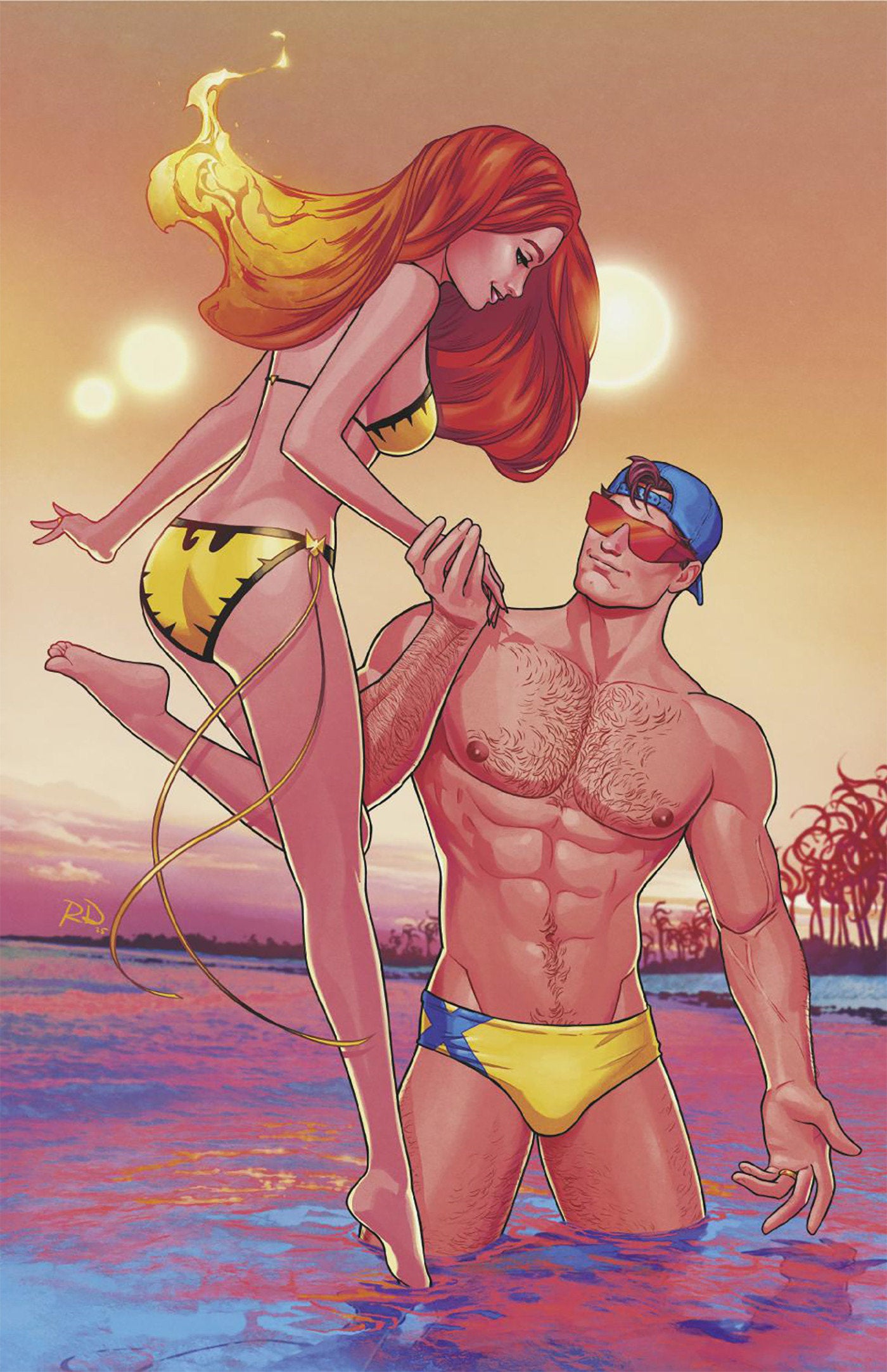 Marvel Swimsuit Special: Friends, Foes & Rivals (2025) #1 Russell Dauterman 1:50 Virgin Variant