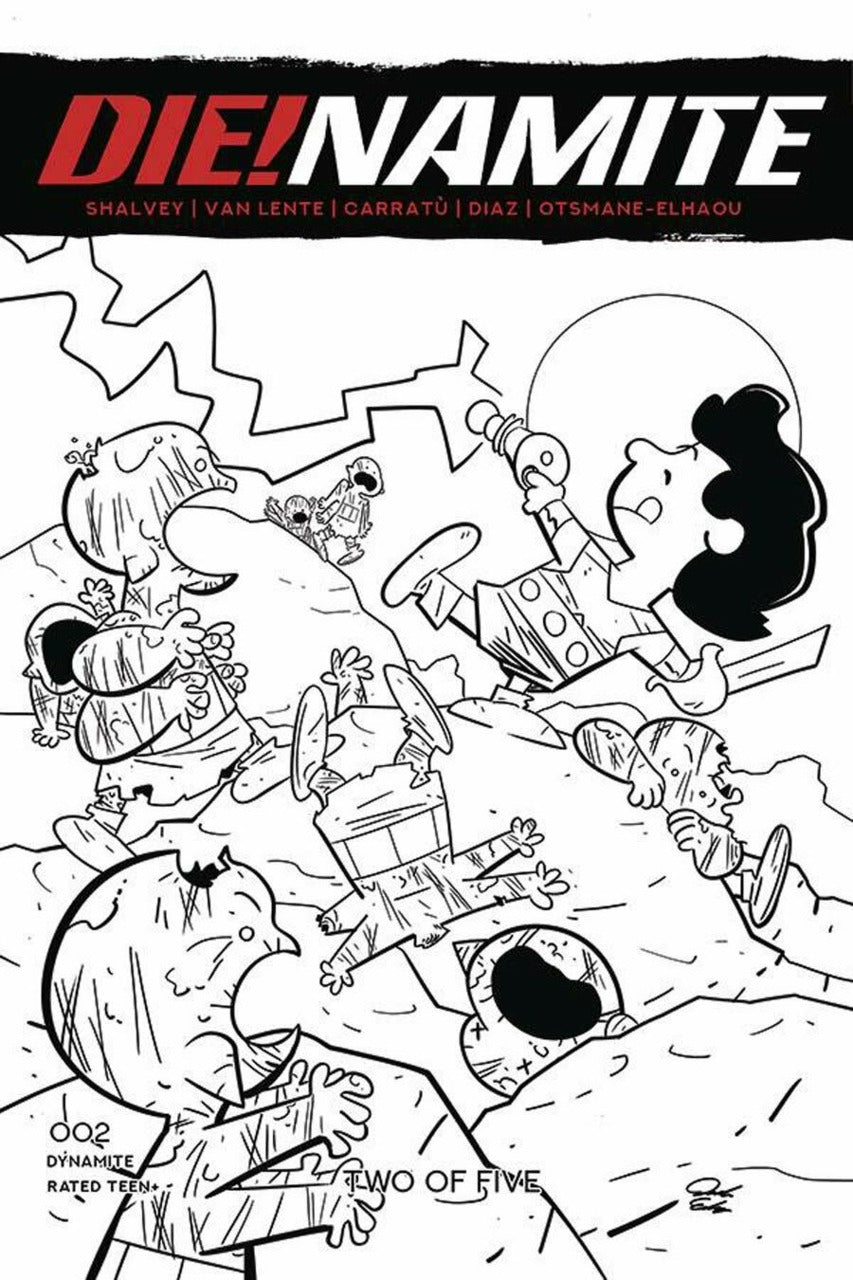 Die!Namite (2020) #2 (of 5) Jacob Edgar 1:7 B&W Peanut Homage Variant