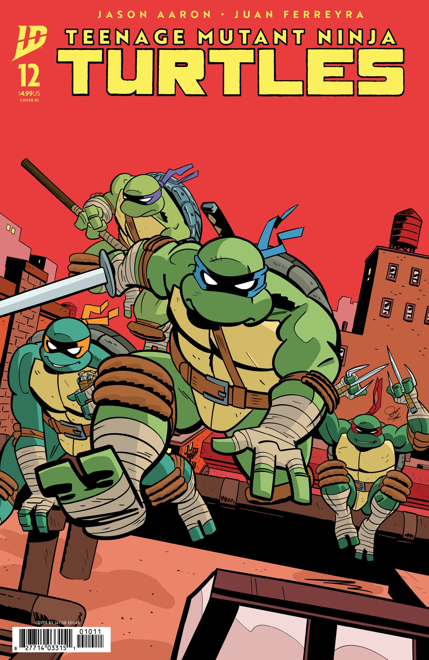 Teenage Mutant Ninja Turtles (2024) #12 Cover RI Jacob Edgar 1:25 Variant