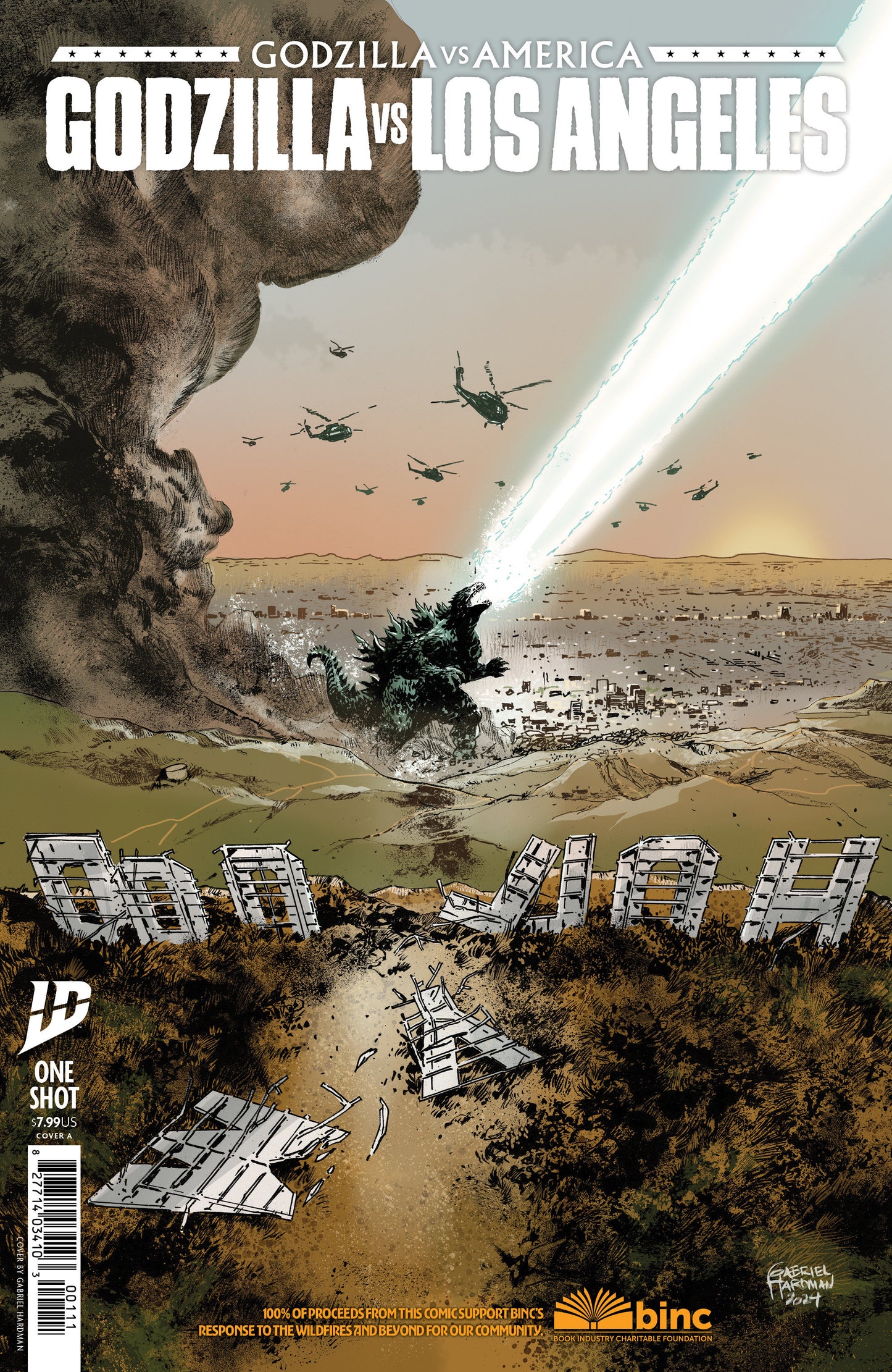 Godzilla vs America: Los Angeles (2025) Cover A Hardman