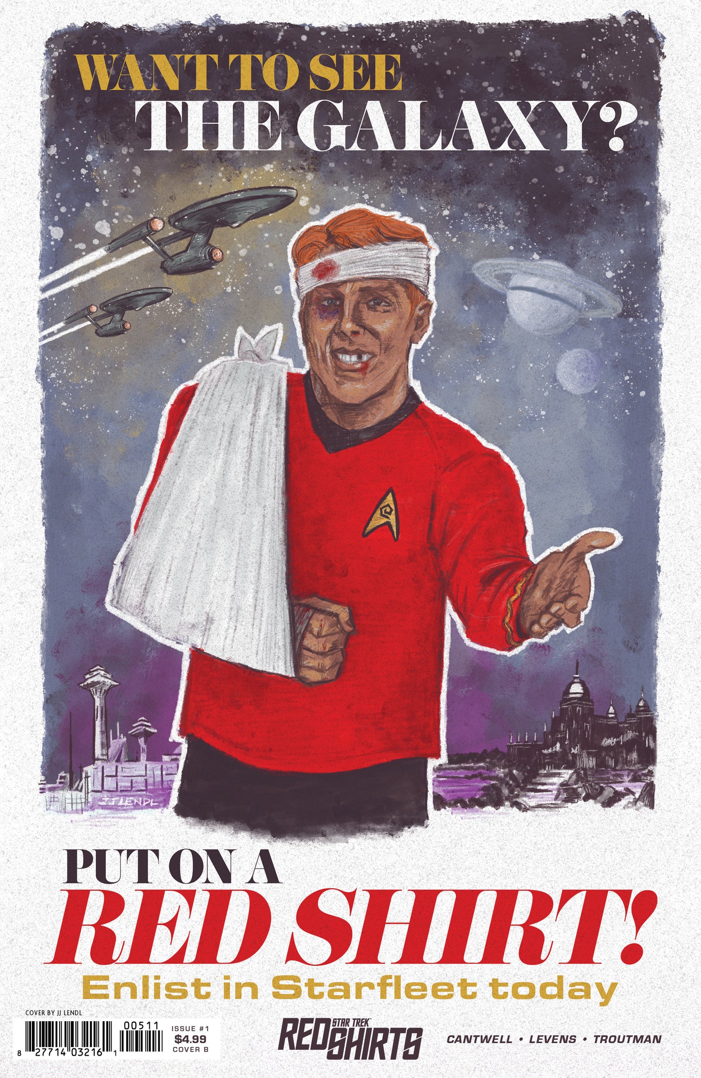 Star Trek: Red Shirts (2025) #1 Cover B Lendl Federation Recruitment