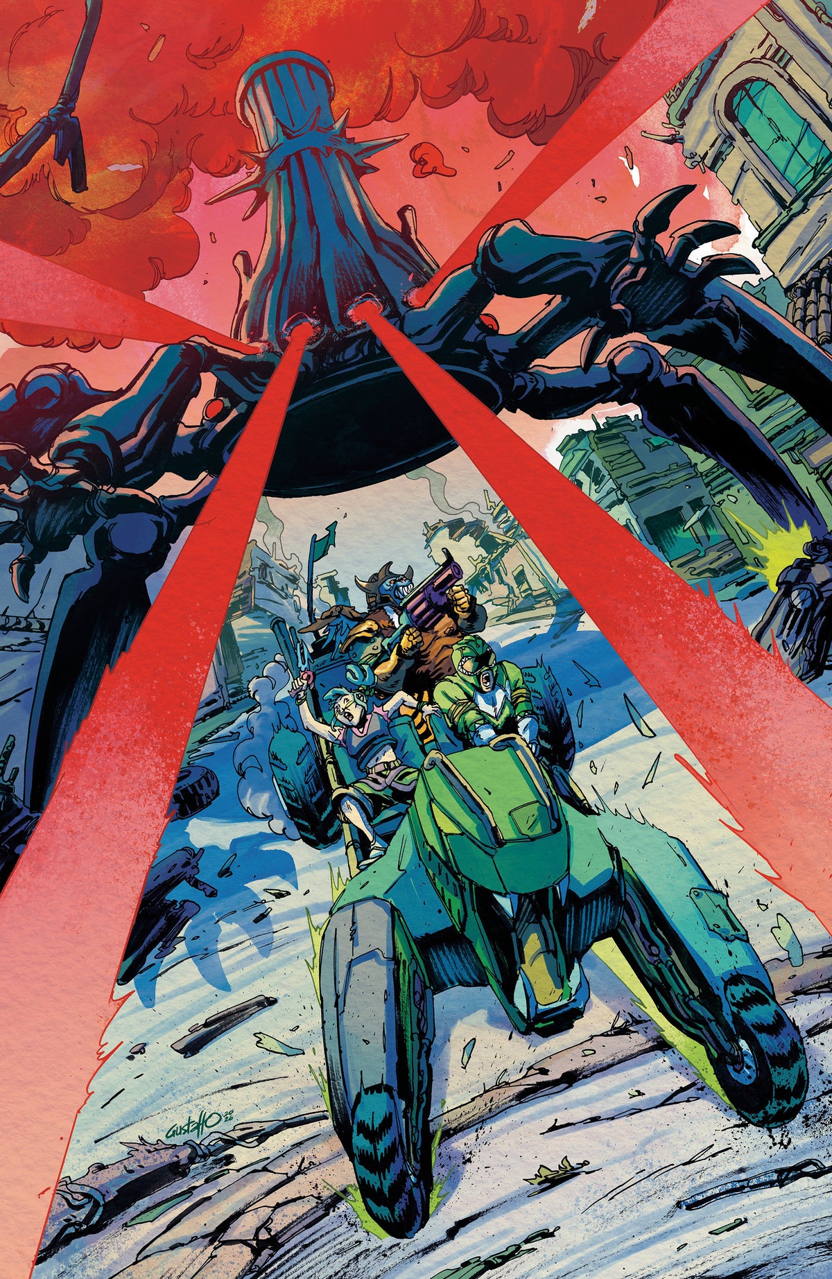 Power Rangers Green #2 E 1:10 Variant Edition Foil Variant (Full Art, Foil, Vargas)