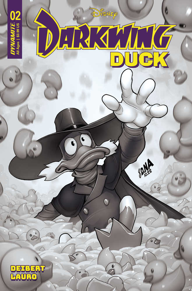 Darkwing Duck (2023) # 2 Cover I Nakayama B&W 1:15 Variant