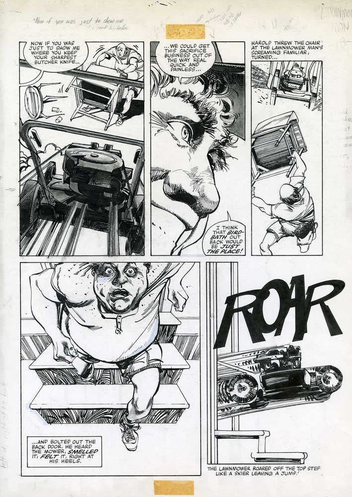 Walter Simonsons Lawnmower Man Artist's Edition Portfolio HC (Net)