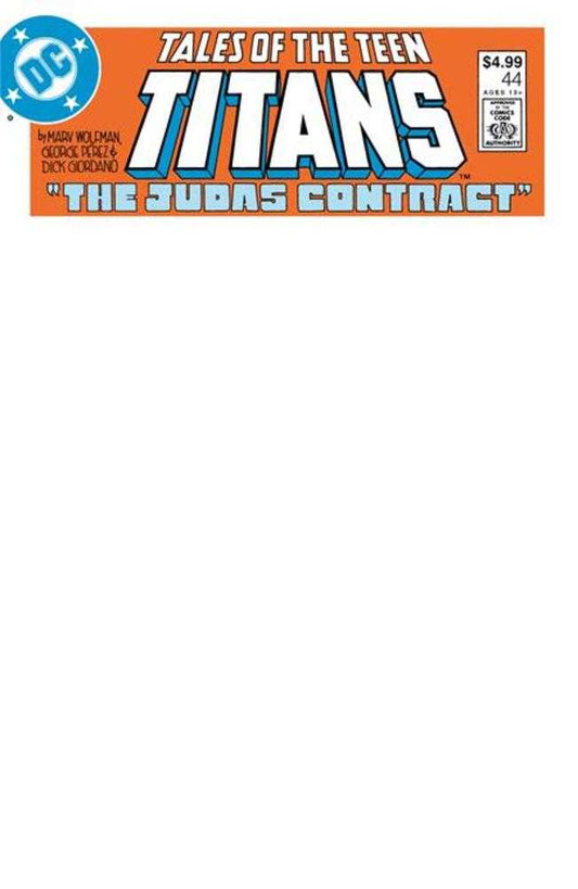 Tales Of The Teen Titans #44 Facsimile Edition Cover C Blank Variant