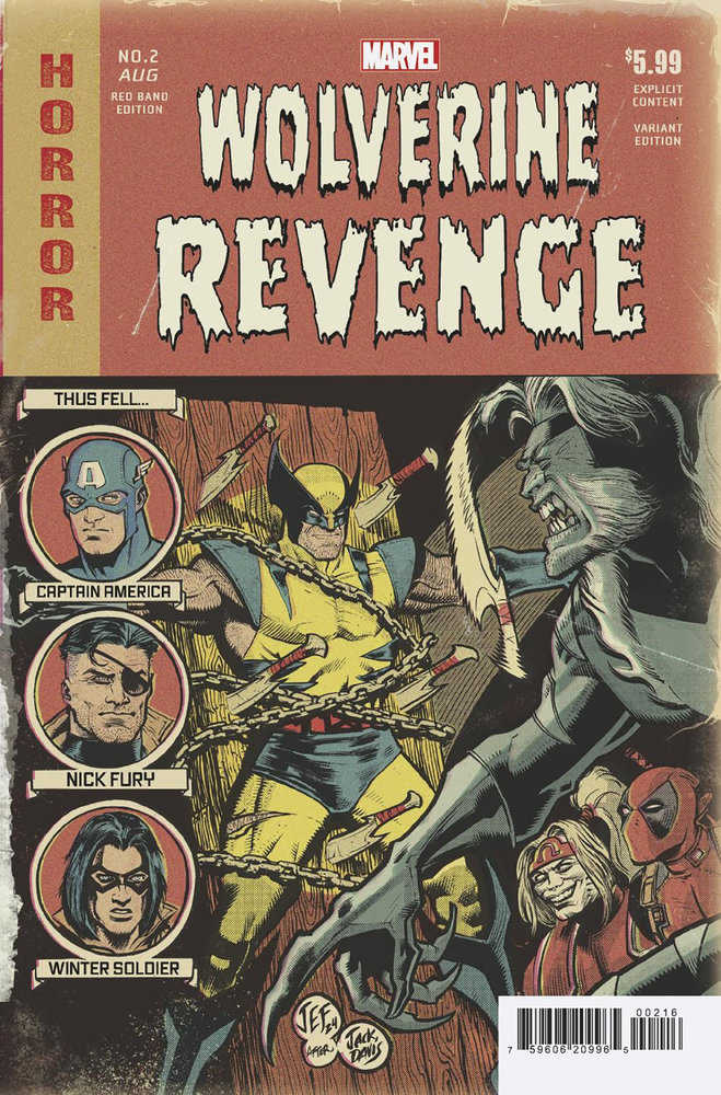 Wolverine: Revenge (2024) #2 (of 5) Red Band Juan Ferreyra Homage Variant [Polybagged]