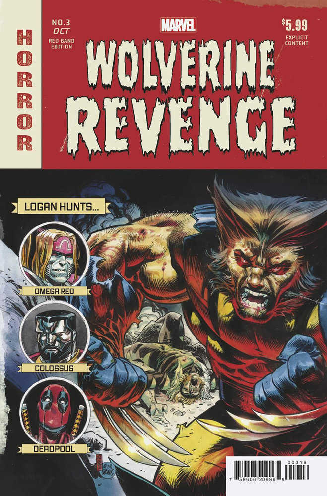Wolverine: Revenge (2024) #3 (of 5) Red Band Nic Klein Homage Variant [Polybagged]