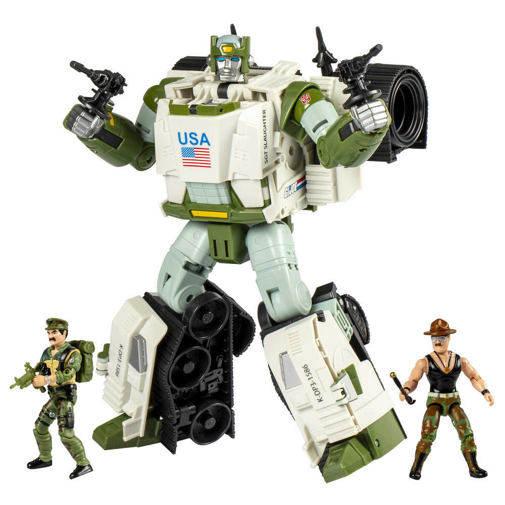 Transformers X G.I. Joe Kup Triple T & Sgt Slaughter Action Figure Set