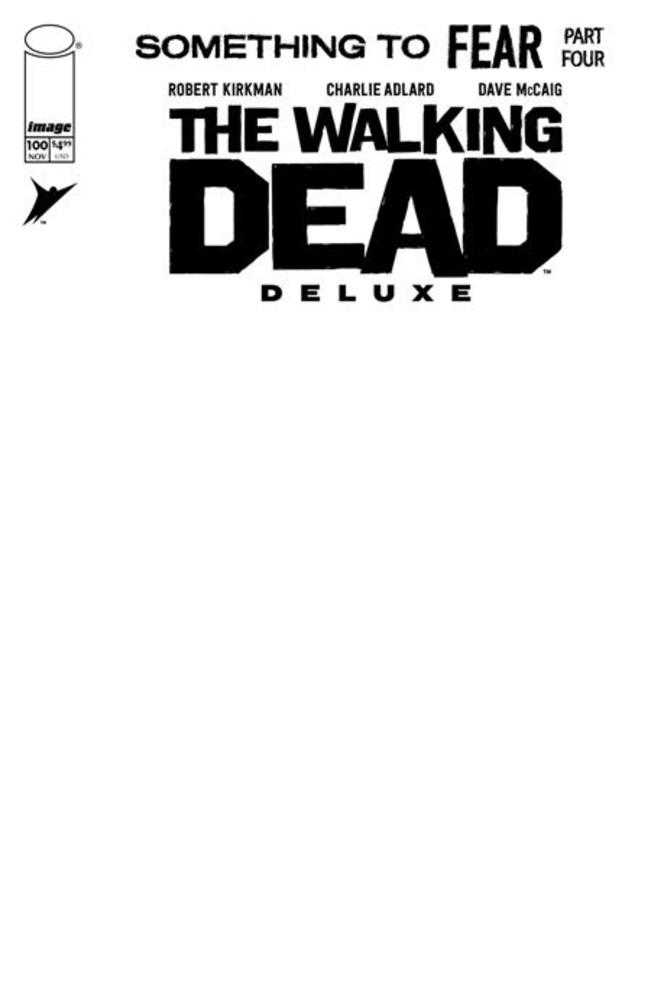 Walking Dead Deluxe (2020) #100 Cover J Blank Sketch Variant (Mature)