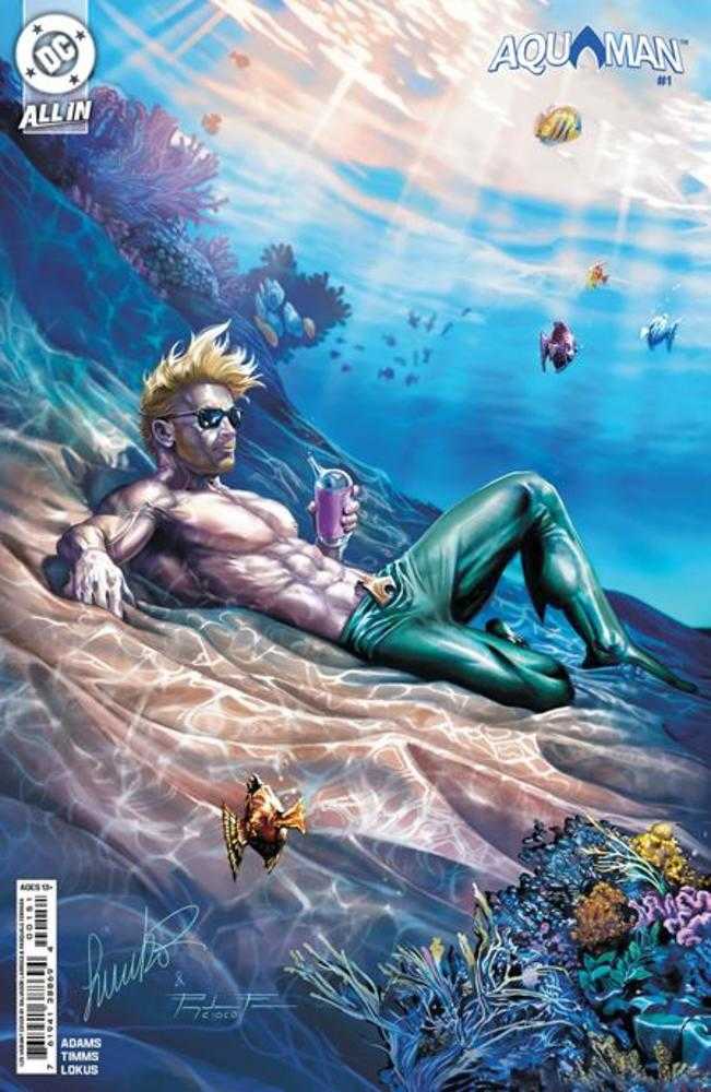 Aquaman (2025) # 1 Cover F 1 in 25 Salvador Larroca Card Stock Variant