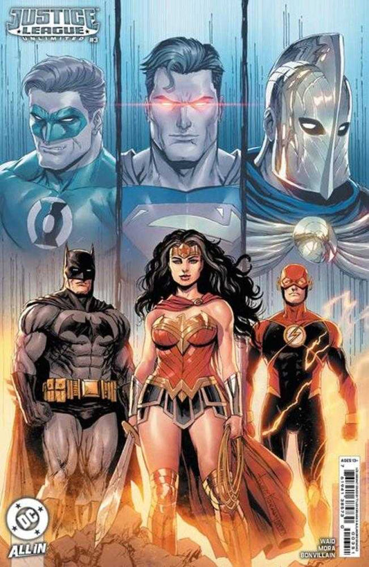 Justice League Unlimited (2024) # 3 Cover F 1 in 25 Tyler Kirkham Card Stock Variant