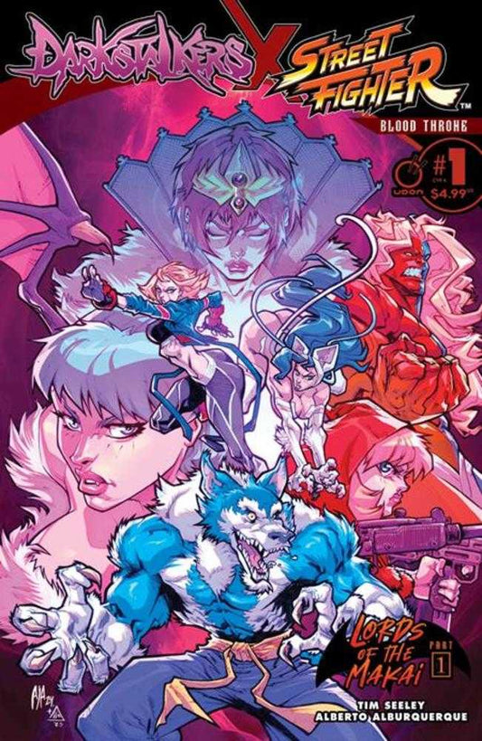 Darkstalkers X Street Fighter: Blood Throne (2025) One-Shot Cover A Alberto Alburquerque