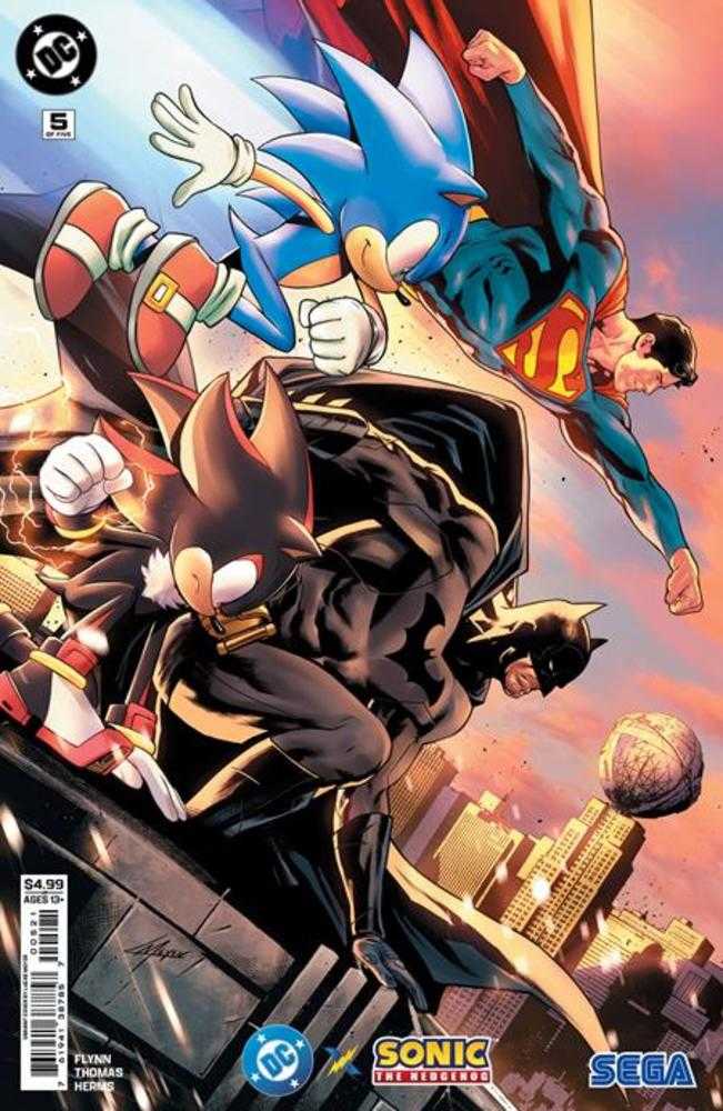 DC X Sonic The Hedgehog (2025) #5 (of 5) Cover B Lucas Meyer Variant