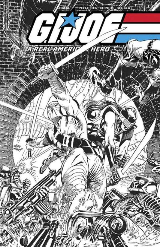 G.I. Joe A Real American Hero (2023) #318 Cover B Andy Kubert Black & White Variant