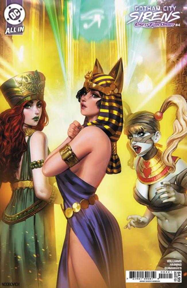 Gotham City Sirens: Unfit For Orbit (2025) #4 (of 5) Cover B Noobovich Variant