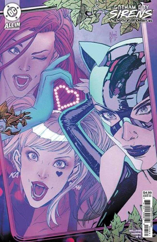 Gotham City Sirens: Unfit For Orbit (2025) #5 (of 5) Cover C Guillem March Connecting Variant