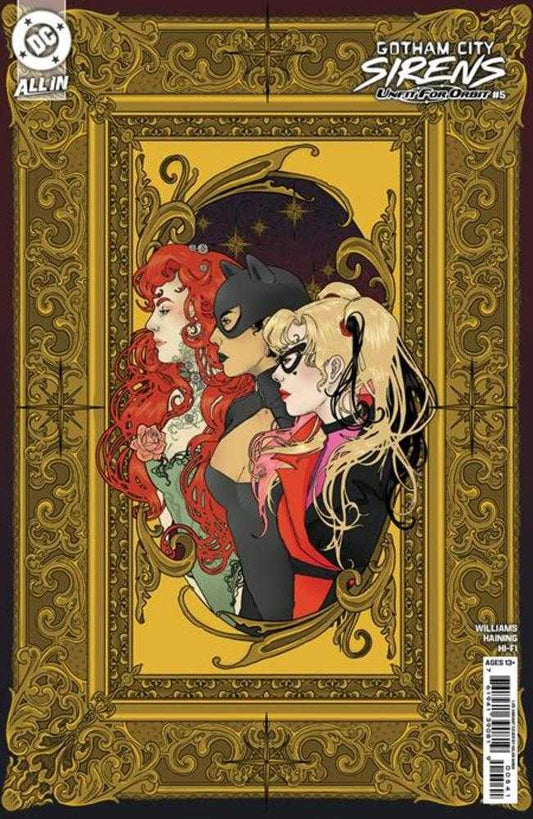 Gotham City Sirens: Unfit For Orbit (2025) #5 (of 5) Cover E Helen Mask 1:25 Variant