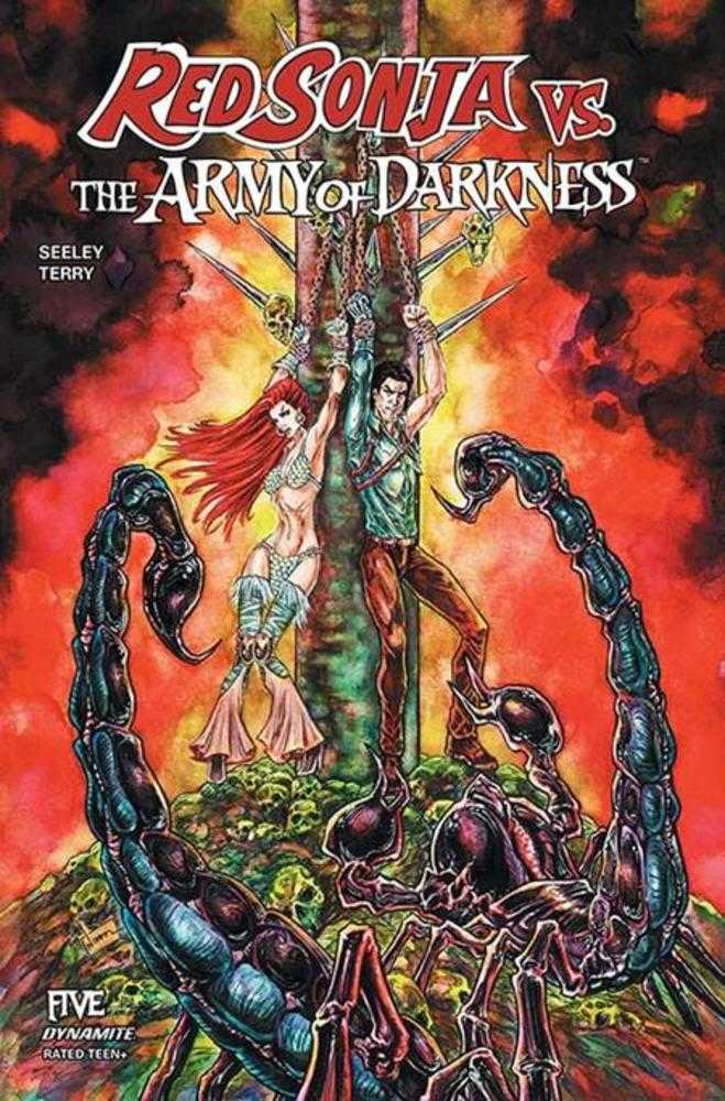 Red Sonja vs Army Of Darkness #5 Cover D Nikkol Jelenic Variant