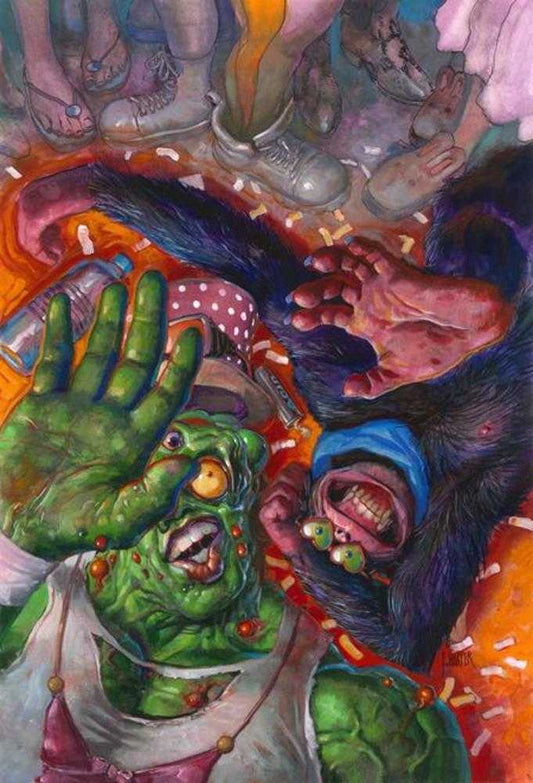 Toxie Team Up #3 (Of 5) Cover C Fred Harper Exclusive Trading Card By Greg Scott Variant (Mature)