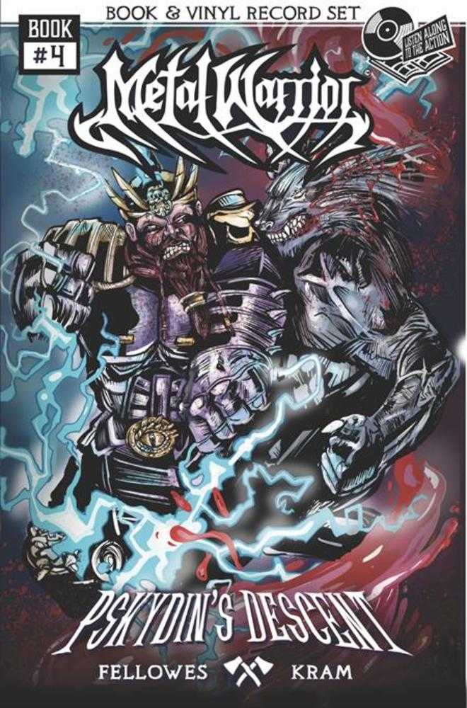 Metal Warrior Book 04: Pskydins Descent A Brutal Killing Machine with 7 Inch Vinyl