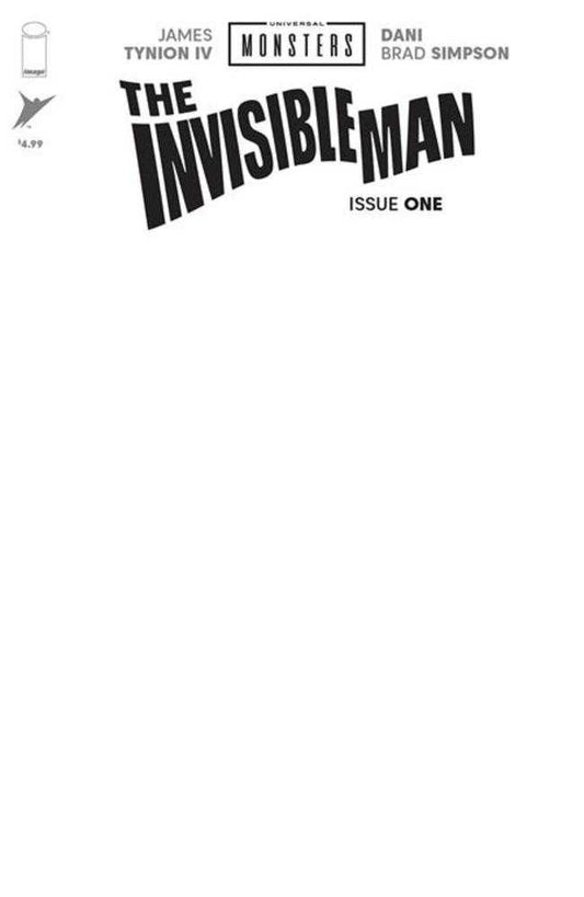 Universal Monsters The Invisible Man #1 (Of 4) Cover H Blank Sketch Variant